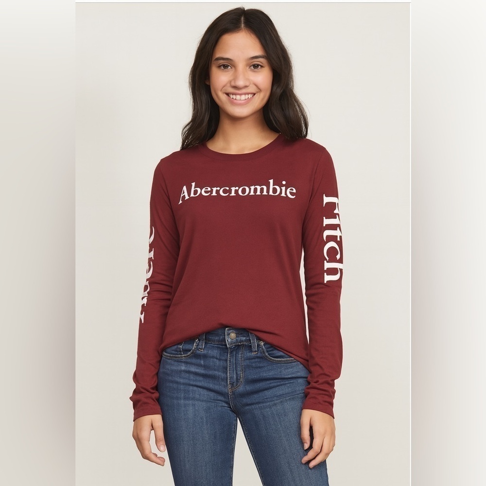 Abercrombie & Fitch Women’s Long Sleeve T-Shirt Size Small Casual Basic Top